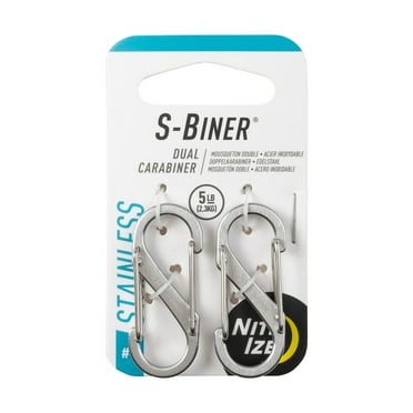 Nite Ize S-Biner® Dual Carabiner Stainless Steel #1 - 2 Pack - Stainless