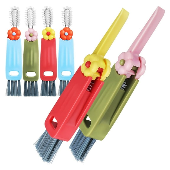 IDEANATEGRATE 6Pcs Cleaning Brush for Versatile Tasks and Durable Structure 12.50X2.50X1.60CM