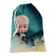 thumbnail image 4 of Bebé Jefe: Niño Blanco Bolsa de regalo con cierre de cinta navideño para decoración de Navidad,39cm×30 cm., 4 of 6