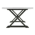 thumbnail image 3 of Picket House Furnishings Landon Marble Top Dining Table in White, 3 of 9