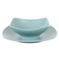 thumbnail image 6 of Gibson Home Zen Buffet Matte Porcelain 8 Piece Dinnerware Set - Blue, 6 of 6