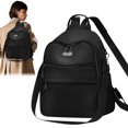 thumbnail image 2 of PU Leather Backpack Purse for Women , 12.6X9.84 inch Convertible Backpack, 2 in 1 Shoulder Crossbody Bag, Multipurpose Design Handbag, Multi Zipper Casual Daypack, Fashion Travel Backpack Handbag, 2 of 4