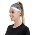 thumbnail image 4 of Wukai Watercolor Winter Landscape For Christmas Sports sweatband,Men & Women Sweatband Headband for Running, Cross Training, Racquetball, Working Out, 4 of 7
