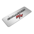 thumbnail image 3 of Dodge Challenger R/T 3D Logo 12" x 4.25" European Look Chrome Half-Size Stainless Steel License Plate, 3 of 5