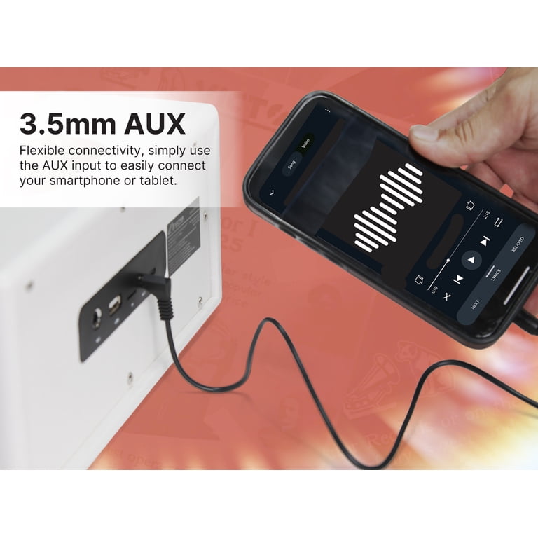 Victor Small Portable AUX Speaker with Bluetooth, Anywhere, FM