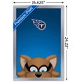 thumbnail image 3 of NFL Tennessee Titans - S. Preston Mascot T-Rac 20 Wall Poster, 14.725" x 22.375", Framed, 3 of 3