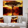 thumbnail image 1 of Design Art - Lonely Tree in African Sunset, 1 of 4
