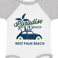thumbnail image 4 of Inktastic Paradise Beach in West Palm Beach with Palm Trees and Car Boys or Girls Baby Bodysuit, 4 of 5