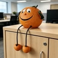 thumbnail image 6 of Cute Resin Fruit Figurines with Dangling Legs – Whimsical Apple, Banana & Strawberry Shelf Sitters for Home Office Desk Decor & Funny Gift, 6 of 7