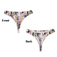 thumbnail image 3 of Balery Colourful Horses Tangas de Algodón para Mujer con Estampado – Ropa Interior Sexy, Transpirable, G-string-X-Small, 3 of 6