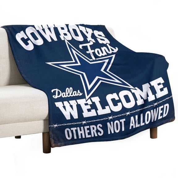 Football Cowboys Blanket for Bed Throw Blanket for Women, Men Super Soft Plush Blanket Throw, Print Blanket