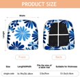 thumbnail image 3 of Blue Pioneer Flower Seat Covers for Dining Room Chairs Set Of 4,Stretch Printed Washable Chair Seat Cover with Elastic Ties and Button,Removable Waterproof Couch Cushion Covers, 3 of 6