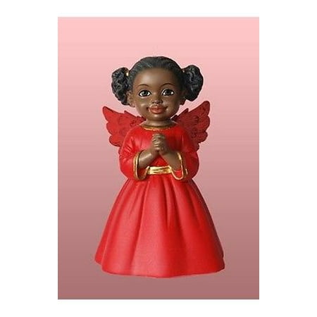 - Praying Cherub in Red, African American Angel, by United Treasures