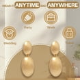 thumbnail image 2 of DESIGNICE Statement Earrings for Women,Alloy Plating Geometric Teardrop Chunky Earrings,Gold Earrings for Women for Women Fashion Jewelry Gift,Style5, 2 of 7