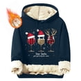 thumbnail image 1 of Sudadera con capucha para hombre, informal, a la moda, con estampado navideño, de manga larga y bolsillo, de poliéster, 1 of 5