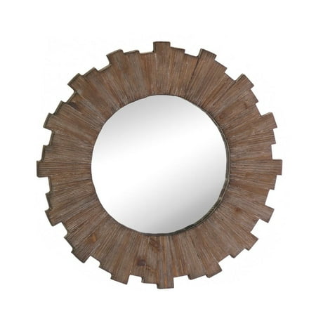 Round Mirror Wall Art Wood Frame Small Decorative Mirrors For Round Mirror Wall Art Wood Frame Small Decorative Mirrors For Living Room