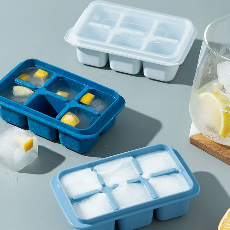 Summer Resuable Ice Cube Trays Silicone Ice Cube Molds With Lid