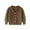 Brown, variant on Fgnfyis V Neck Long Sleeve Cardigan Knit Sweater for Boys and Girls Comfortable Button Up Soild Design Soft Yarn Garment for School and Casual Wear Black 6-7 Years
