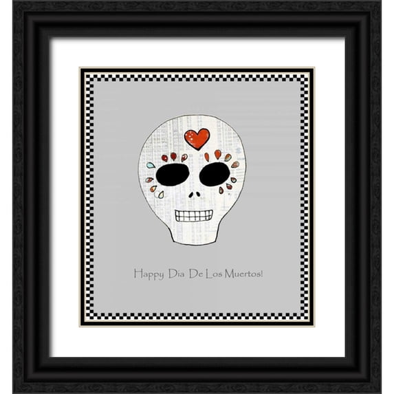Ogren, Sarah 26x28 Black Ornate Wood Framed with Double Matting Museum Art Print Titled - Sugar Skull