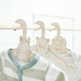 thumbnail image 4 of SDFGTstore Set of 10 Children Wood Hangers Durable for Toddler Wardrobes Organization, 4 of 8