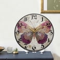 thumbnail image 5 of WOBOGO Dreamy Butterfly Acrylic Wall Clock Battery Operated 11.9in Silent No Tick Bedroom Living Room Office Classroom Decoration, 5 of 10