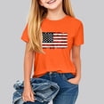 thumbnail image 2 of FamilyThread Kids Striped Shirts Short Sleeve Boy Girls July 4th Patriotic Tee Top Pattern Short Sleeve Round Neck Top T-shirt For Kids, 2 of 7
