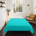thumbnail image 4 of Turquoise Plaid Tapestry for Bedroom Wall Hanging Tapestry, Geometric Leaf Diamond Morocco Abstract Ceiling Backdrop Tapestries Poster Blanket Wall Decor for Teens Room Living Room Dorm 55" x 73", 4 of 8