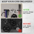 thumbnail image 4 of Mikolo Wall Mounted Storage Rack,  6 Pegs 5 Hooks and 2 Barbell Storage Rack, 850LBS Loading Capacity, 4 of 9