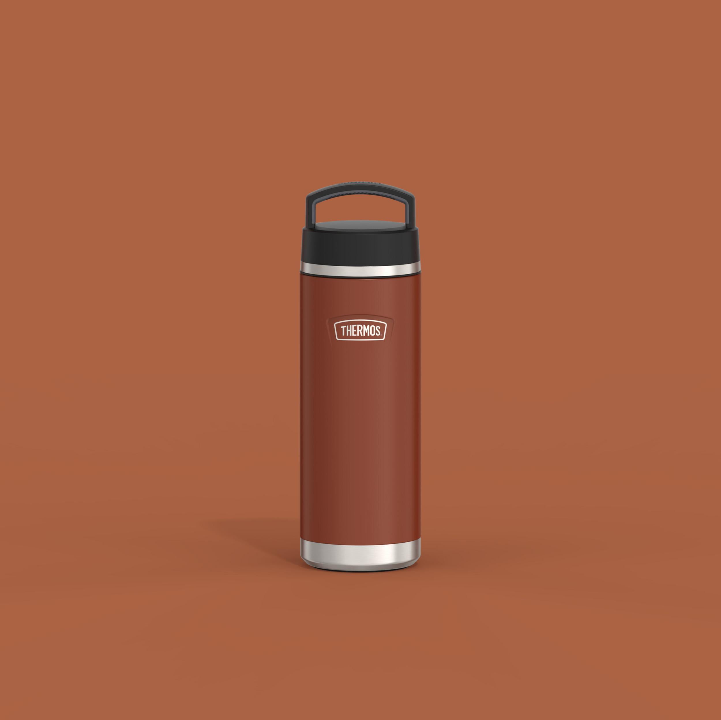 Thermos ICON Series Stainless Steel Vacuum Insulated Water Bottle with Screw Top, Saddle, 24oz
