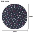 thumbnail image 6 of Pioneer Flower Floral Print Pattern Round Tablecloth 60"x60",Wrinkle Wipeable Table Cloth for Kitchen Dining Room Picnic Patio Party, 6 of 6