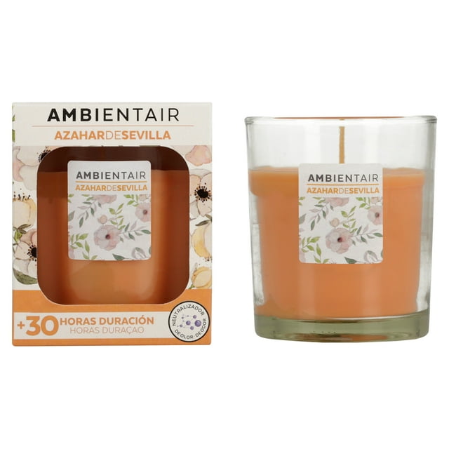 Vela aromática decorativa esencia Flor de Azahar Ambientair 125gr