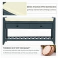 thumbnail image 3 of Family-Friendly Pine Wood Bench: Storage & Comfort Features, 3 of 14