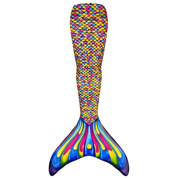 MNCEKFOD Bikini Sets for Women New Stage Performance Bathing Suit Stylish Fish Tail Adult Swimsuit Multicolor Summer Beach Swimwear Multicolour L