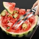 thumbnail image 5 of Herramienta cortadora de sandía de acero inoxidable - Cortadora de frutas fácil para cubos perfectos, picnics y ensaladas de verano, 5 of 8
