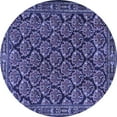 thumbnail image 1 of Ahgly Company Indoor Round Persian Blue Traditional Area Rugs, 8' Round, 1 of 4