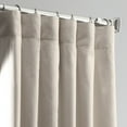 thumbnail image 2 of Hazelwood Beige Solid Cotton Blackout Curtain (1 Panel), Hazelwood Beige, 50W X 108L, 2 of 6