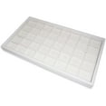 thumbnail image 7 of NicePackaging  40 Compartment White Leatherette Sorting Tray with Free-standing White Plastic Display Tray  For Sales / Showcase / Home / Store Use - 14.75" x 8.25" x 1", 7 of 7