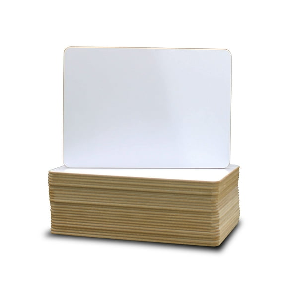 Flipside Products Pizarras blancas de borrado en seco de dos caras de 5.0 x 7.0 in, paquete de aula, portátil de doble cara para clase, reutilizable para participación en grupo, paquete de 24