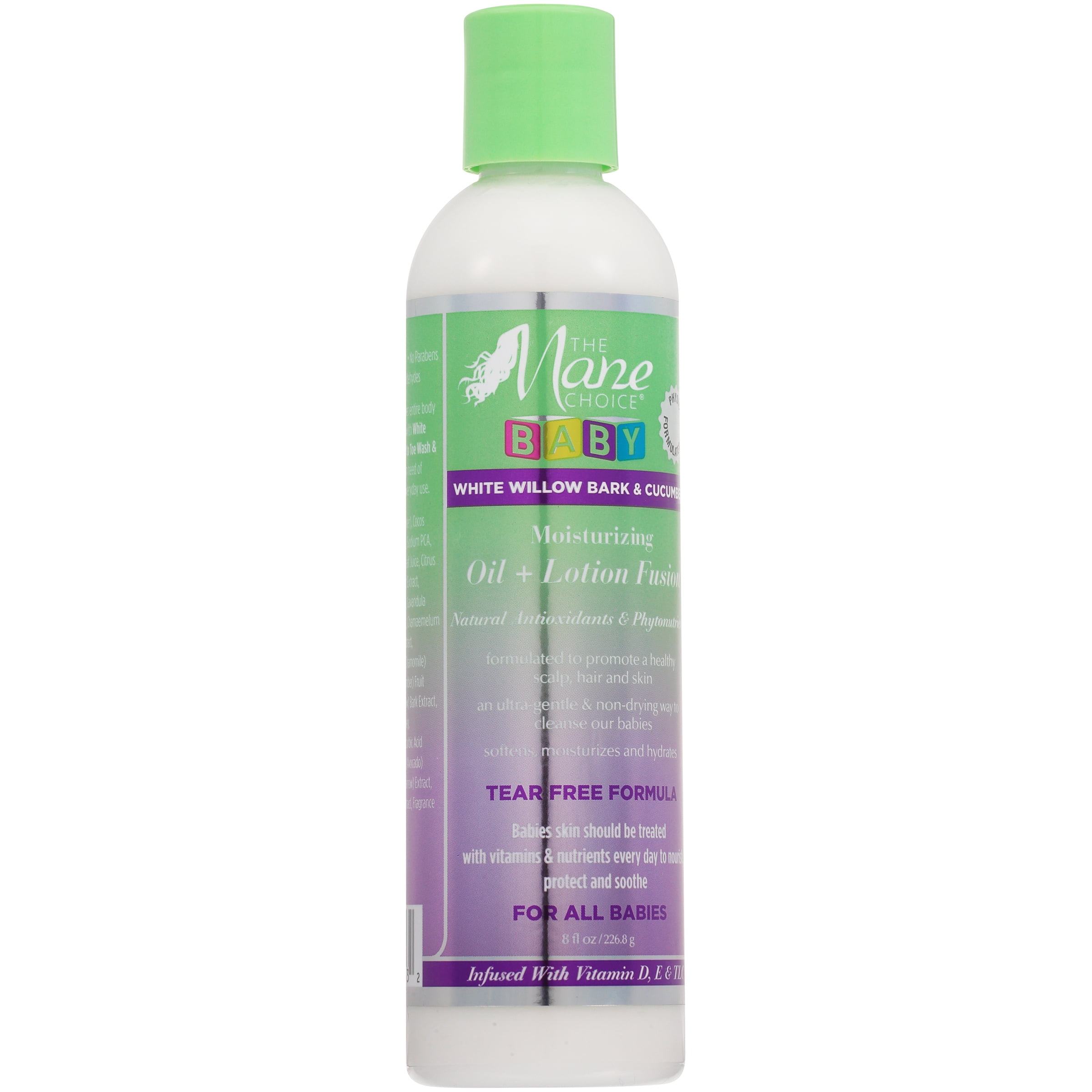 The Mane Choice® White Willow Bark & Cucumber Moisturizing Baby Oil + Lotion Fusion 8 fl. oz. Bottle