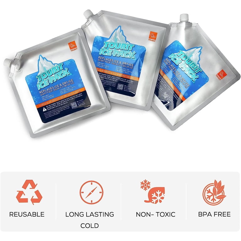 TOURIT Reusable Ice Packs for Coolers, 3-Pack photo 5