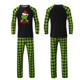 thumbnail image 2 of Conjuntos de pijamas navideños familiares a juego Grinch 2024, pijama de Grinch con parte superior y pantalones de pijama a cuadros, pijama de Grinch para niños y adultos para la familia, Hombres XL, 2 of 4