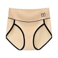 thumbnail image 4 of Blmnix Women Underwear High Waisted Tummy Control Butt Lifting Panties Seamless G String Beige Underwear Women Pack,S, 4 of 4