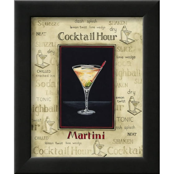 martini framed print wall art by gregory gorham walmart com