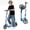 Blue, variant on Kick Scooter for Teens & Adults, Lightweight Scooter with Hand Brake & 8" Big Wheels, 4 Adjustable Heights, Smooth ABEC-7 Bearings, Supports Up to 220 lbs, Ideal for Commuting or Leisure Rides, Black
