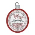 thumbnail image 1 of AshleeOaks Round Wood Wall Days Until Christmas Countdown Calendar with Metal Clock Hand, Farmhouse Rustic Christmas Wall Decor, Red, 17.8 x 22.6 Inch, 1 of 5