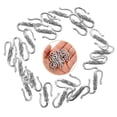 thumbnail image 2 of 20 piezas de plata tibetana en forma de S con cierre de gancho y pulsera para hacer joyas, 2 of 5