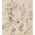 thumbnail image 2 of Thomas Stothard 15x17 Gold Ornate Wood Frame and Double Matted Museum Art Print Titled - Sir Roger De Coverly, 2 of 4