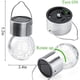 thumbnail image 4 of Lámpara solar LED de 5 uds., bola de cristal agrietada, luz colgante, decoración impermeable (B), 4 of 4