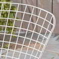 thumbnail image 2 of Sutton Outdoor Iron Chairs with Cushions, Set of 2, White, Black, 2 of 6
