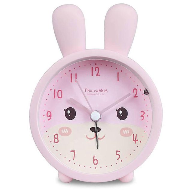 Children'S Alarm Clock for Girls Without Ticking,Rabbit Children'S Alarm Clock Silent Alarm Clock wi